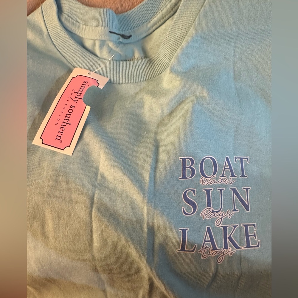 🆕 Simply Southern Comfort Collection Boat Sun Lake Tee - Size S - Picture 3 of 4
